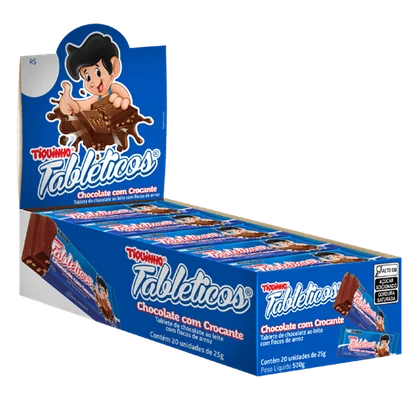 Chocolate Tableticos Crocante 20x22g Tiquinho