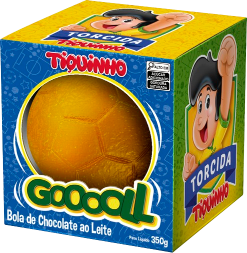 Bola de Futebol de Chocolate ao Leite