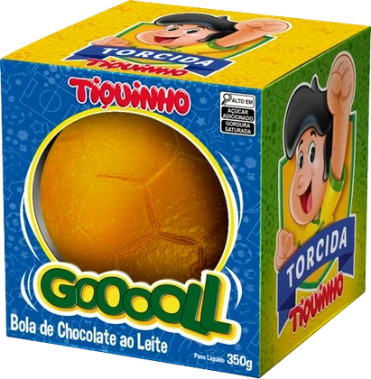 Bola de Futebol de Chocolate ao Leite