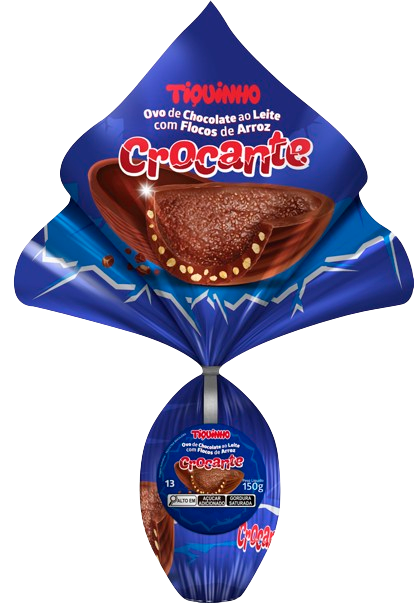 Ovo de Páscoa Chocolate ao Leite com Crocante