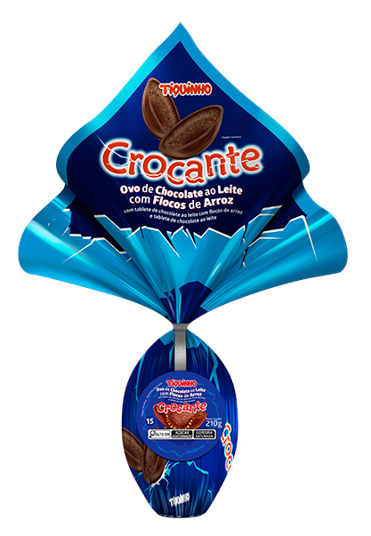 Ovo de Páscoa Chocolate ao Leite com Crocante